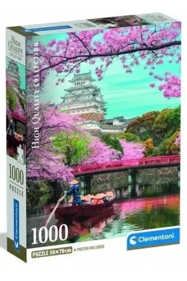 Puzzle 1000 el. Himeji Castle In Spring Clementoni