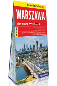 Premium! map Warszawa 1:26 000 plan miasta