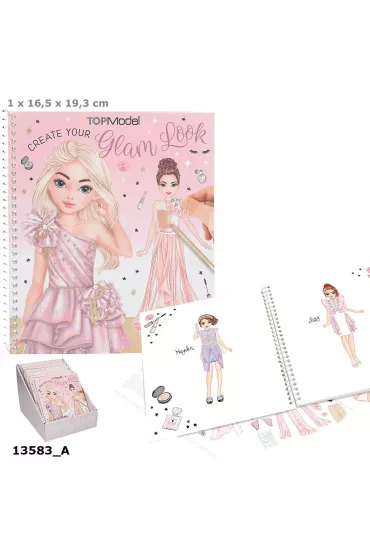 Zestaw Glam Look Top Model z naklejkami 13583A