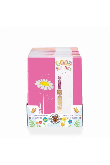 Good Feelings Happy Flowers Zestaw notatnik�w 3x32k.