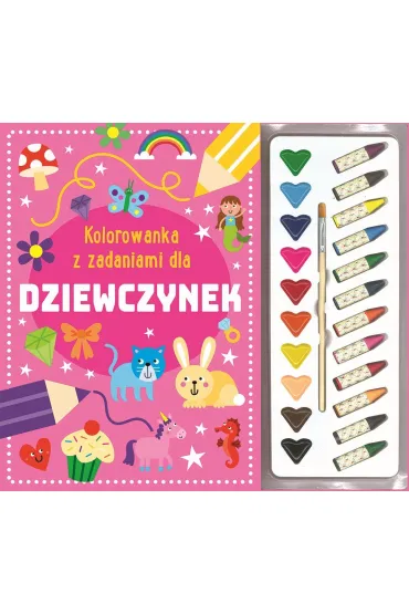 Kolorowanka z zadaniami dla dziewczynek