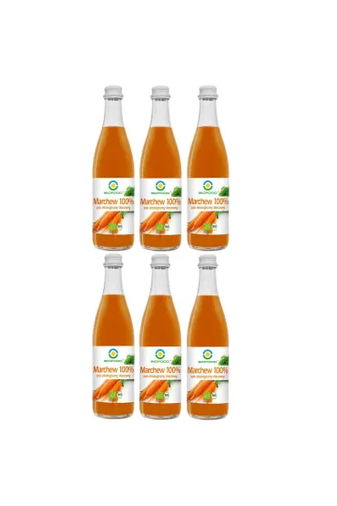 Bio Food Sok z marchwi 100% t�oczony Zestaw 6 x 500 ml Bio