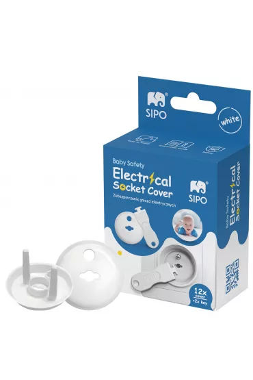 Sipo Zestaw zabezpiecze� kontakt�w za�lepki gniazd elektrycznych bia�e