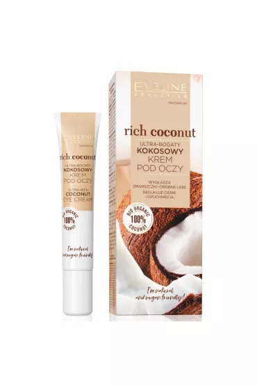 Eveline Cosmetics Rich Coconut ultra-bogaty kokosowy krem pod oczy 20 ml