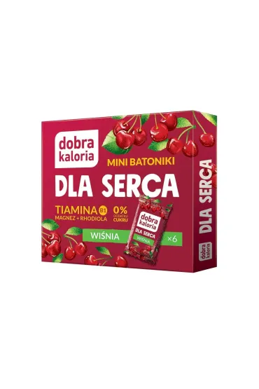 Dobra Kaloria Mini batoniki Dla serca Wi�nia 6 x 17 g