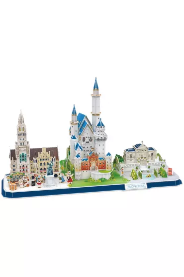 Puzzle 3D 178 el. City Line Bavaria Cubic Fun