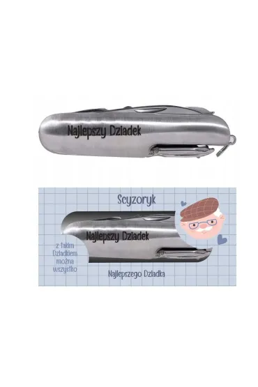 Be-Happy Gifts Scyzoryk multitool - Najlepszy Dziadek