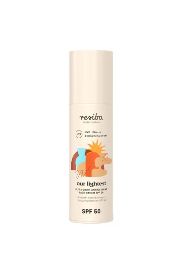 Resibo Our Lightest ultralekki krem do twarzy z antyoksydantami SPF 50 50 ml