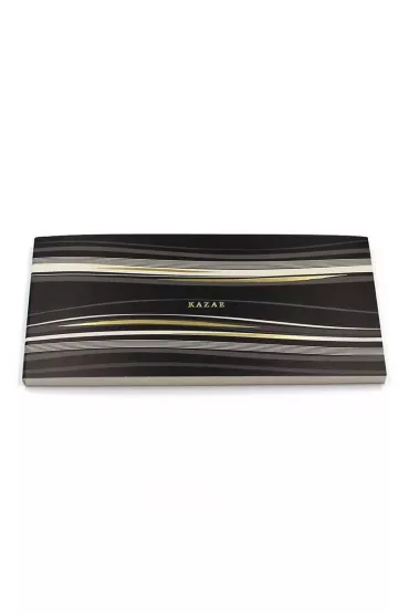 Nakabayashi Notatnik z karteczkami Kaza-e czarny 8mm, linia