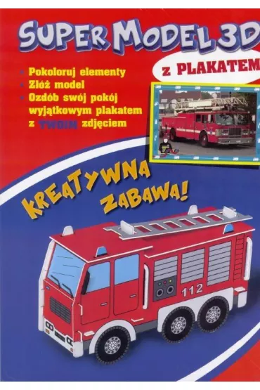 Super model 3D z plakatem. Stra� po�arna Jawi