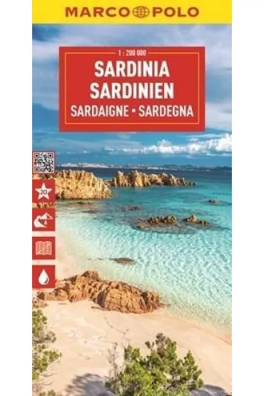Sardynia. Mapa drogowa w skali 1:300 000