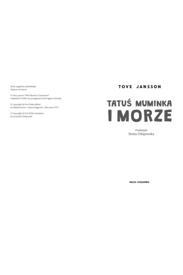 Tatu� Muminka i morze - Tove Jansson