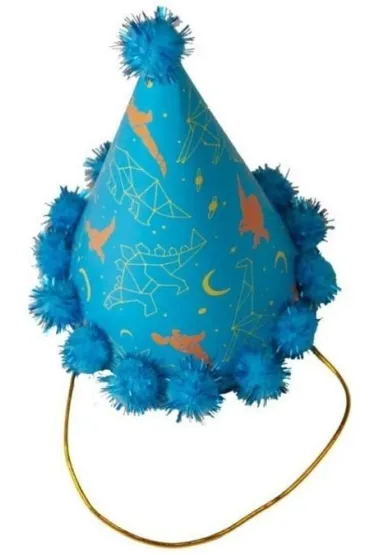 GoParty Czapeczka urodzinowa Dinozaury