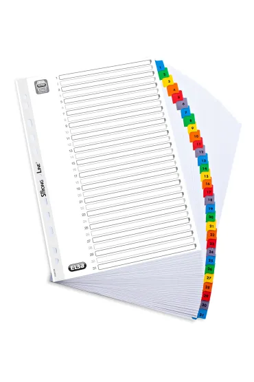 Przek�adki kartonowe oxford a4 mylar numeryczne 1-31