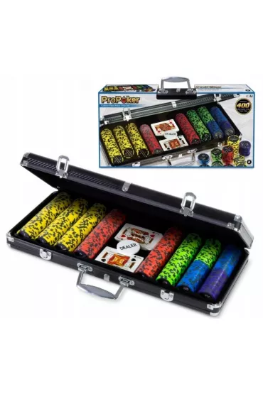 United States Playing Card Company Zestaw do pokera w walizce Pro Poker 400 �eton�w