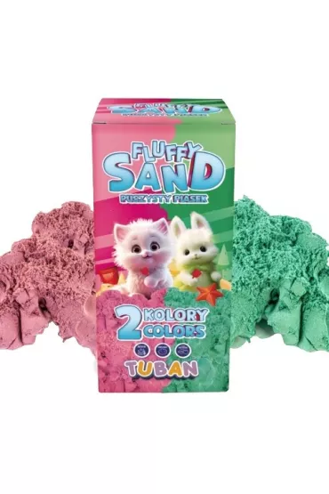 Fluffy Sand 2x70g r�owy/zielony Tuban