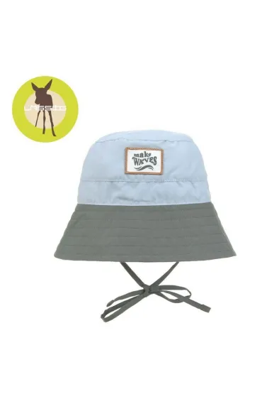 Lassig Kapelusz rybacki z filtrem UV80 Splash & Fun sky blue/deep olive, rozm. 46/49