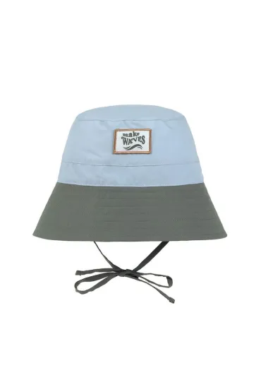 Lassig Kapelusz rybacki z filtrem UV80 Splash & Fun sky blue/deep olive, rozm. 46/49