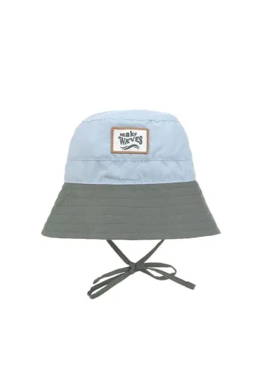 Lassig Kapelusz rybacki z filtrem UV80 Splash & Fun sky blue/deep olive, rozm. 46/49