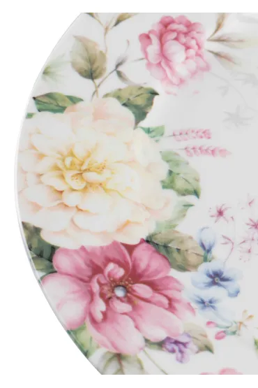 Siaki Collection Talerz porcelanowy Delicate Flowers 19 cm