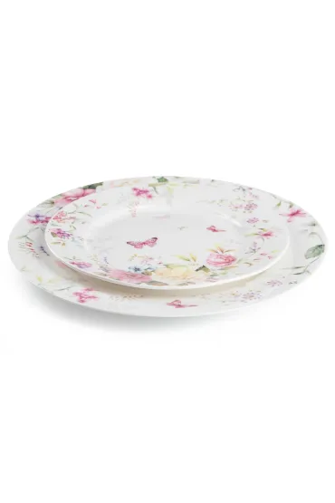 Siaki Collection Talerz porcelanowy Delicate Flowers 19 cm