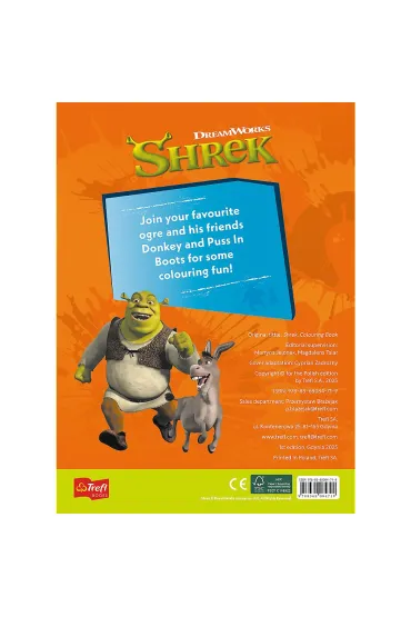 Shrek. Kolorowanka. Malbuch. Colouring book
