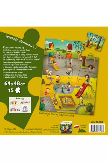 Puzzle 15 el. XXL Plac zabaw Edgard