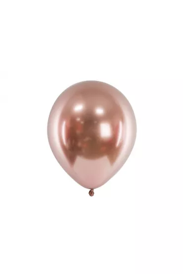PartyDeco Balony Glossy r�owe z�oto 10 szt.