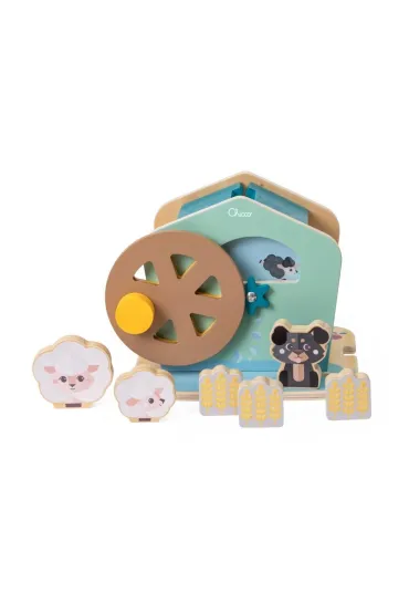 Puzzle Drewniany Wodny M�yn Z Owieczkami Chicco