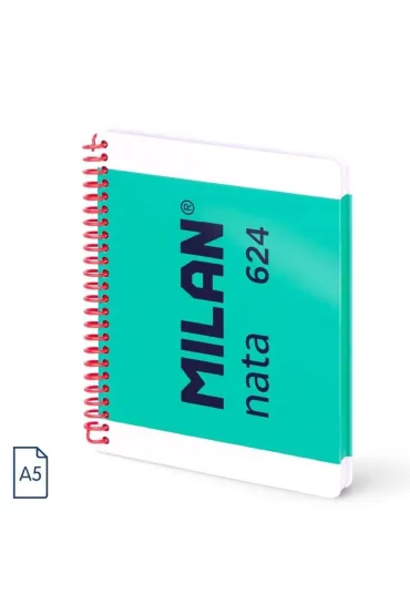 Milan Zeszyt na spirali A5 1918 zielony czysty 80 kartek