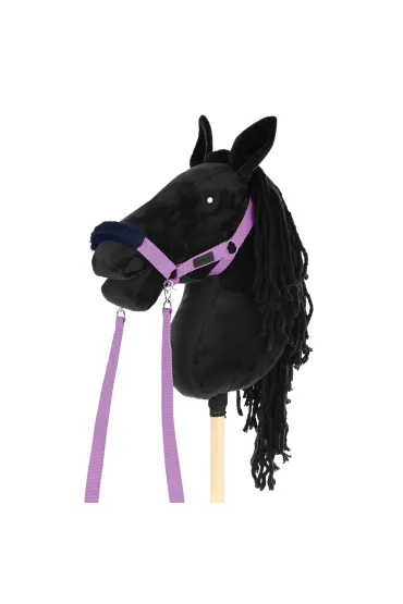 Kantar dla Hobby Horse wodze + futerka lawendowy Skippi