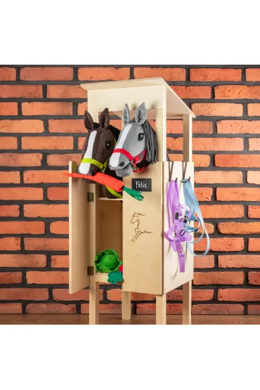 Kantar dla Hobby Horse wodze + futerka lawendowy Skippi