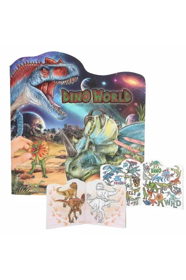 Kolorowanka z naklejkami Dino World 13354A