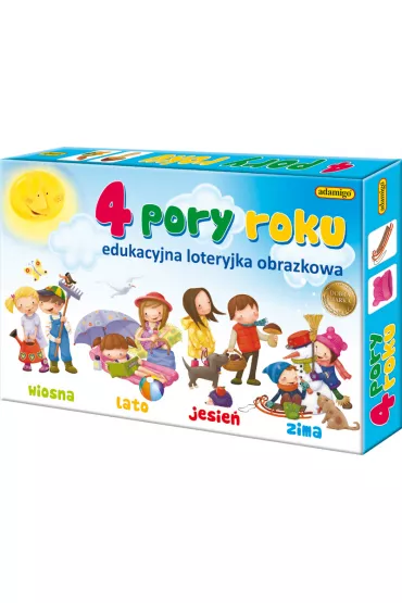 4 pory roku. Edukacyjna loteryjka obrazkowa Adamigo
