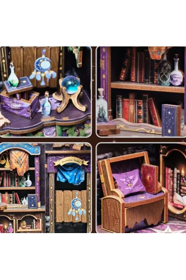Puzzle Miniaturowy domek mini Book Nook Astrologia szcz�cia Habarri