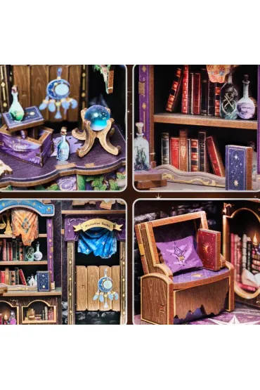 Puzzle Miniaturowy domek mini Book Nook Astrologia szcz�cia Habarri