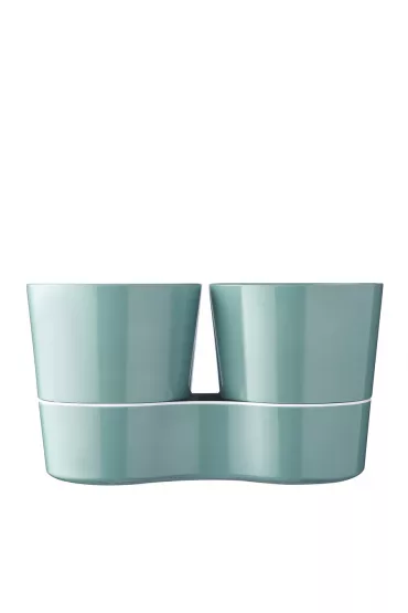 Mepal Doniczka na zioa podwjna Hydro Herb Nordic Green 108616092400