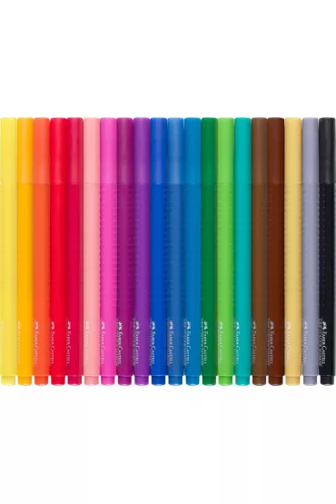 Faber-Castell Flamastry Grip w etui 20 szt.