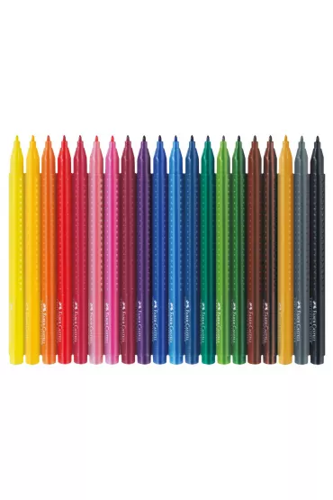 Faber-Castell Flamastry Grip w etui 20 szt.