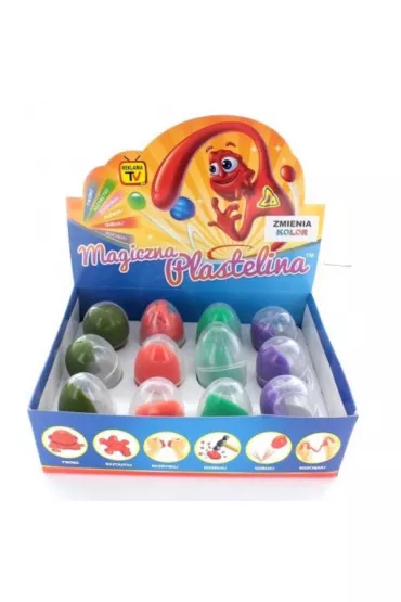 Magiczna plastelina zmieniaj�ca kolor 14g jajko p12/cena za 1szt. Norimpex