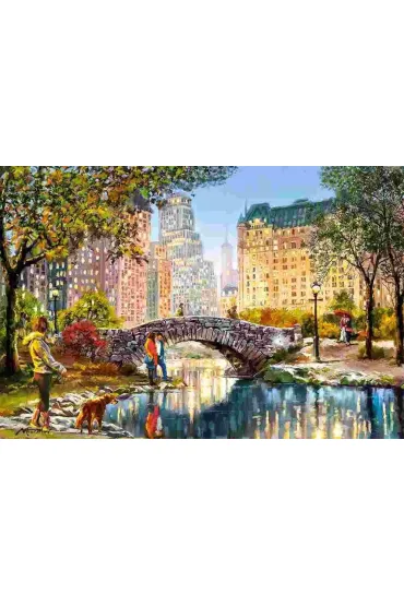 Puzzle 1000 el. Wieczorny spacer po Central Parku Castorland