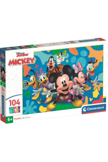 Puzzle 104 el. SuperColor. Mickey And Friends Clementoni