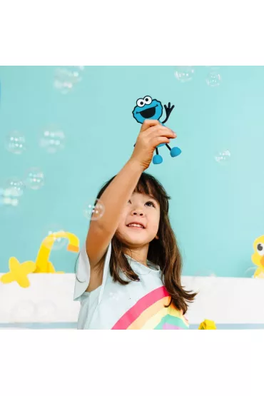 Glo Pals Posta� do k�pieli Ciasteczkowy Potw�r - zestaw z dwiema kostkami sensorycznymi �wiec�cymi w wodzie