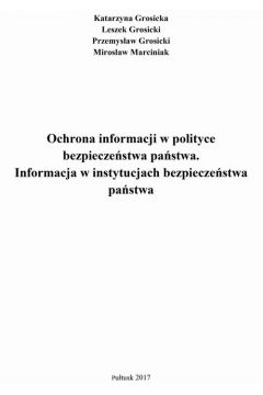 eBook Ochrona informacji w polityce bezpieczestwa pastwa. Informacja w instytucjach bezpieczestwa pastwa. pdf