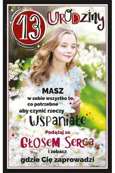 AbCard Kartka okoliczno�ciowa Urodziny 13 U99