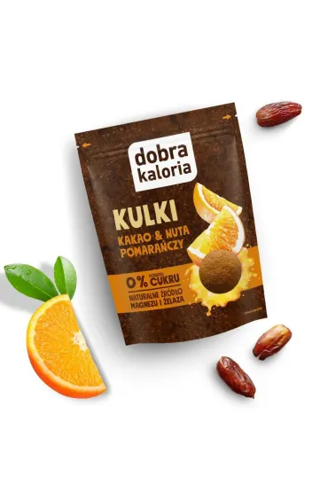 Dobra Kaloria Kulki Mocy kakao i nuta pomara�czy 65 g