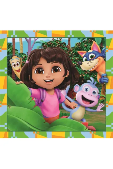 Puzzle 3x48 el. SuperColor. Dora Clementoni