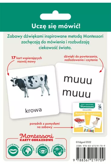 Montessori. Karty obrazkowe. Dwiki - Katarzyna  Dohun