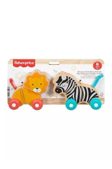 Fisher-Price. Zwierz�tka drewniane do pchania Mattel