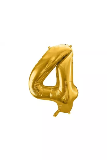 PartyDeco Balon foliowy 4 z�oty 86 cm